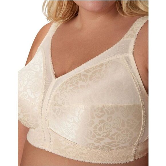 Playtex 18 Hour Bra 40G Cream Ultimate Shoulder Comfort Wirefree Wide Strap 4693 - Picture 2 of 9